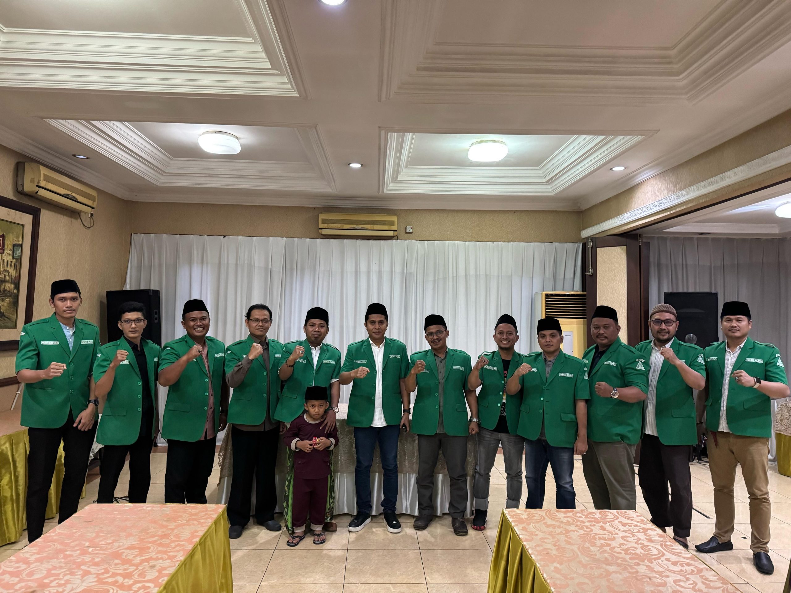 Ketua PW GP Ansor Jatim Musaffa Safril bersama Bidang Politik dan Pemerintahan. Foto Redaksi
